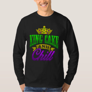 King Cake And Chill Mardi Gras Zulu Rex Crewe Auto T-Shirt