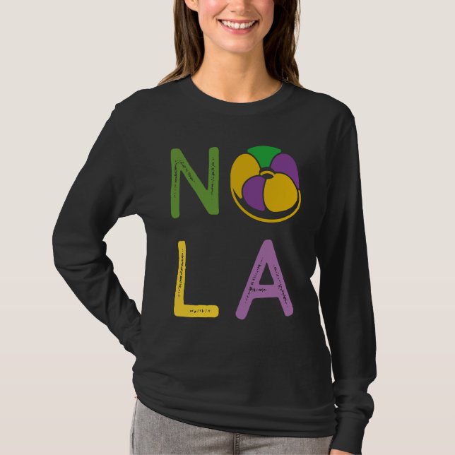 King Cake Mardi Gras New Orleans Parade Shenanigan T-Shirt (Vorderseite)