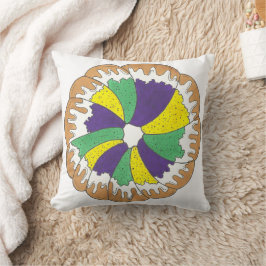King Cake New Orleans NOLA Mardi Gras Kissen
