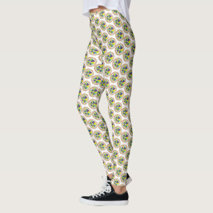 King Cake New Orleans NOLA Mardi Gras Leggings