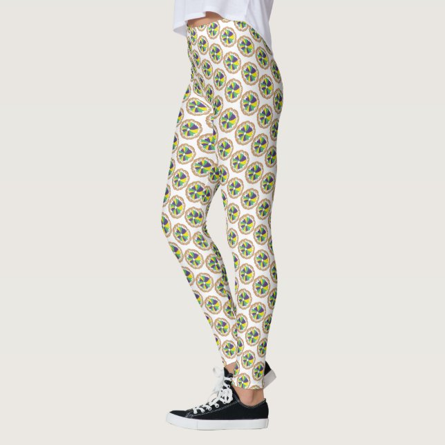 King Cake New Orleans NOLA Mardi Gras Leggings (Links)
