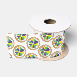 King Cake New Orleans NOLA Mardi Gras Satinband