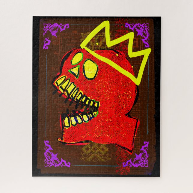 King Calavera Skull Geek NFT Art (Vertikal)