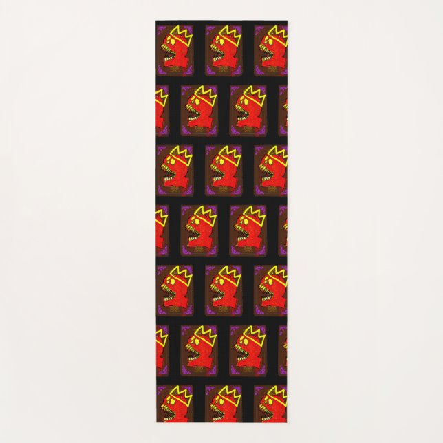 King Calavera Skull Geek NFT Art Yogamatte (Vorderseite)