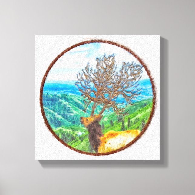 King Cervus Leinwanddruck (Vorderseite)