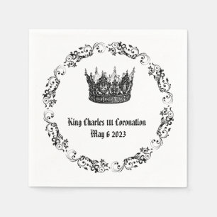 King Charles 111 Coronation Napkins Serviette