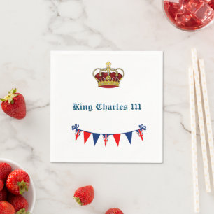 King Charles 111 Crown Royalty Serviette