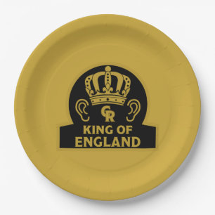 King Charles British Royal Coronation Pappteller