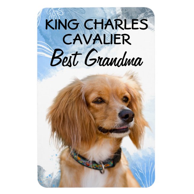 King Charles Cavalier Best Grandma Magnet (Vertikal)