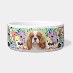 King Charles Cavalier Personalisiertes Foto & Name Napf