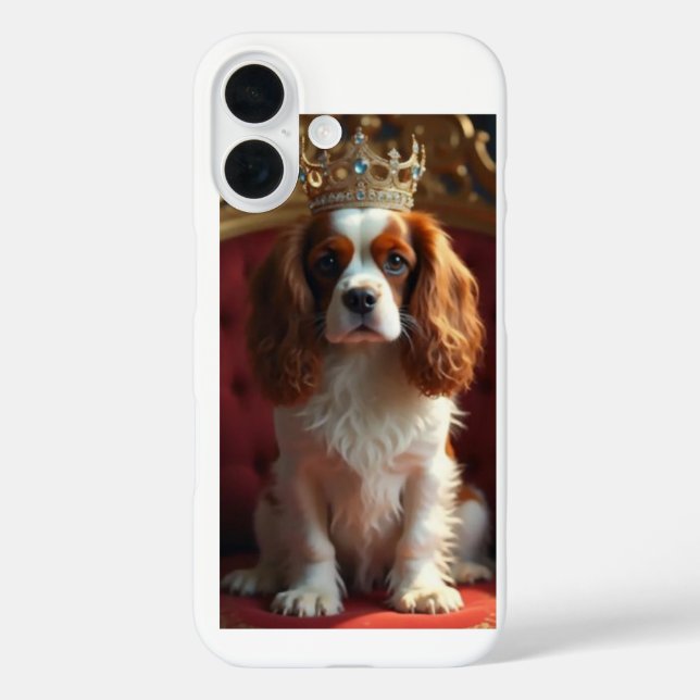 King Charles Cavalier Spaniel iPhone 16 Hülle (Rückseite)