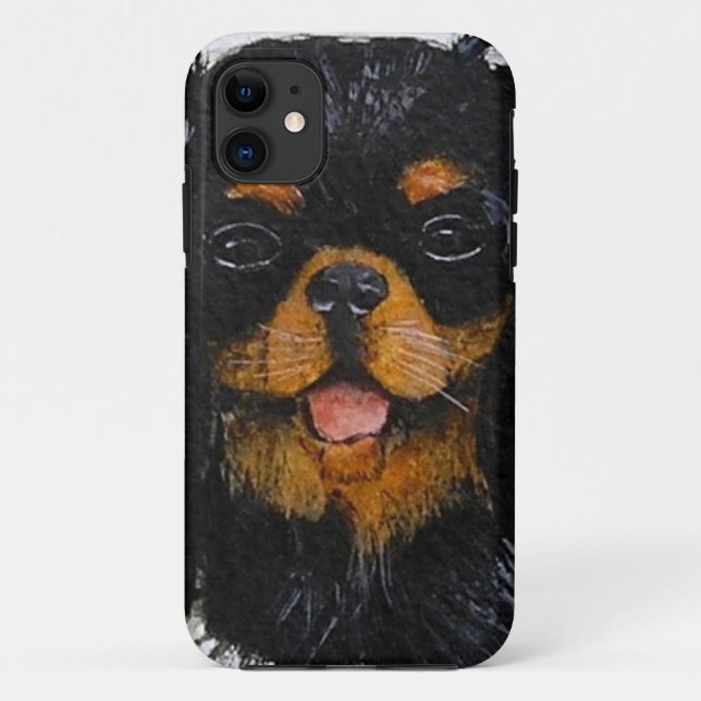 King Charles Cavalier Spaniel schwarz und braun Case-Mate iPhone Hülle (Rückseite)