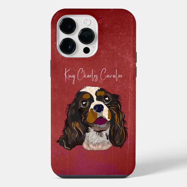 King Charles Cavalier Ugly Face iPhone 14 Pro Max Hülle (Rückseite)