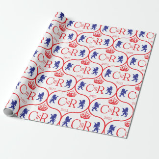 King Charles CIIIR Coronation 2023 Vereinigtes Kön Geschenkpapier