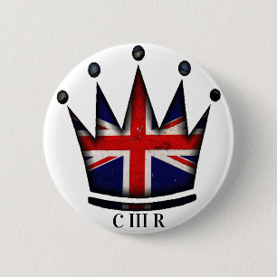 King Charles III 6 Cm Round Abzeichen Button