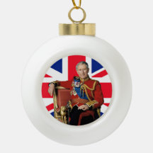 King Charles III Britische Flagge Weihnachtsgrüße