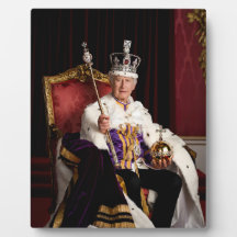 King Charles III Buckingham Palace Porträt