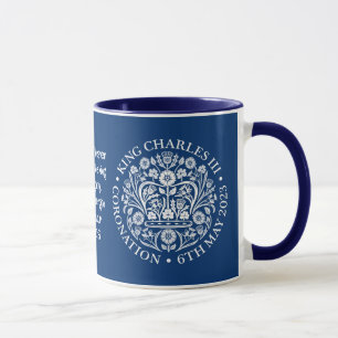KING CHARLES III CORONATION Blau Christlich Tasse
