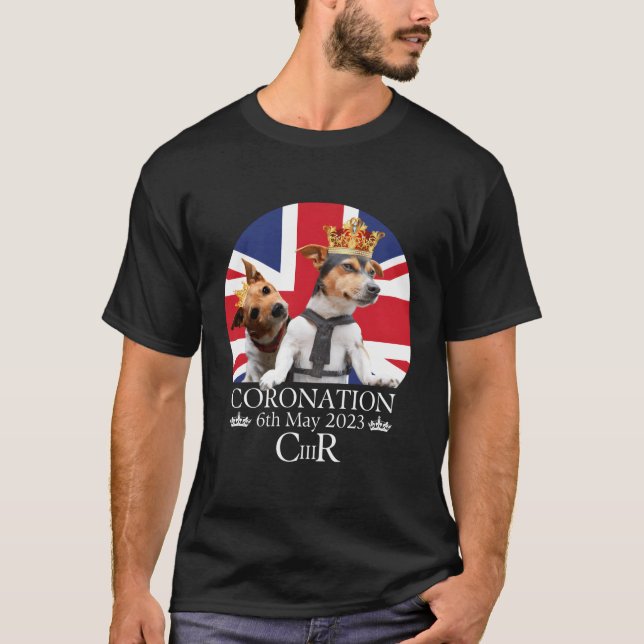 King Charles III Coronation Britische Fahne The Ki T-Shirt (Vorderseite)