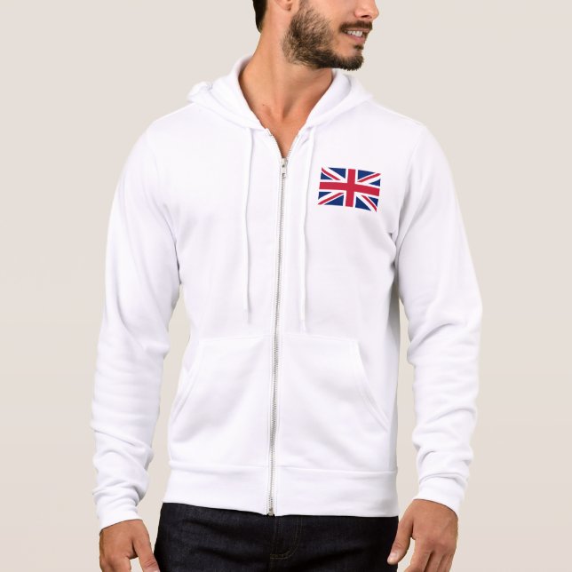King Charles III Coronation, Britische Flagge Hoodie (Vorderseite)