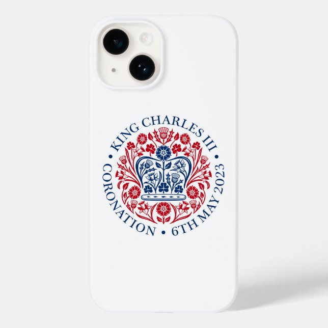 King Charles III Coronation Case-Mate iPhone 14 Hülle (Rückseite)
