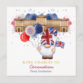 King Charles III Coronation Fun Personalisiert Einladung