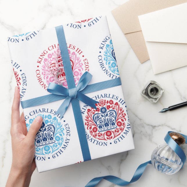 KING CHARLES III CORONATION GESCHENKPAPIER (Schenken)