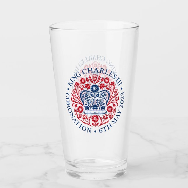 King Charles III Coronation Glas (Vorderseite)