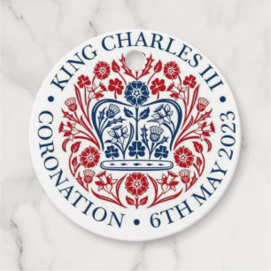 King Charles III Coronation Logo Geschenkanhänger