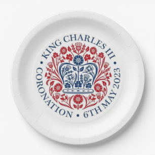 King Charles III Coronation Logo Pappteller