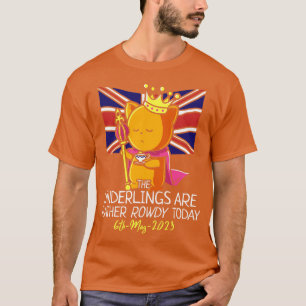 King Charles III Coronation Street Party Rowdy Und T-Shirt
