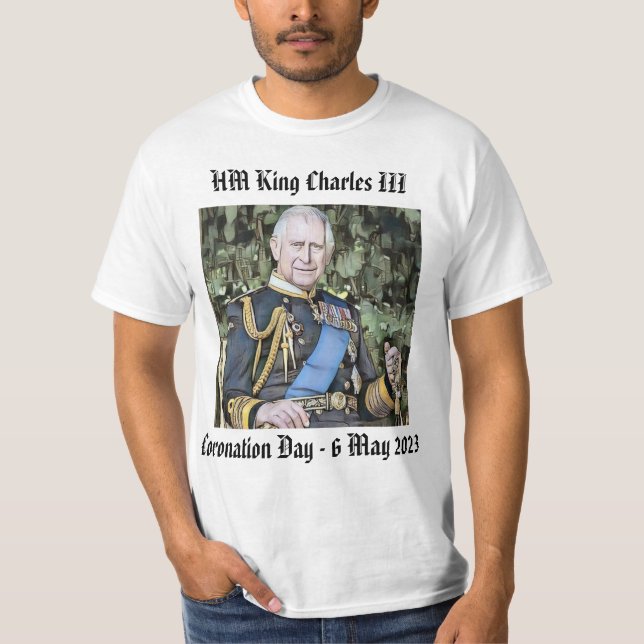 King Charles III Coronation T-Shirt (Vorderseite)