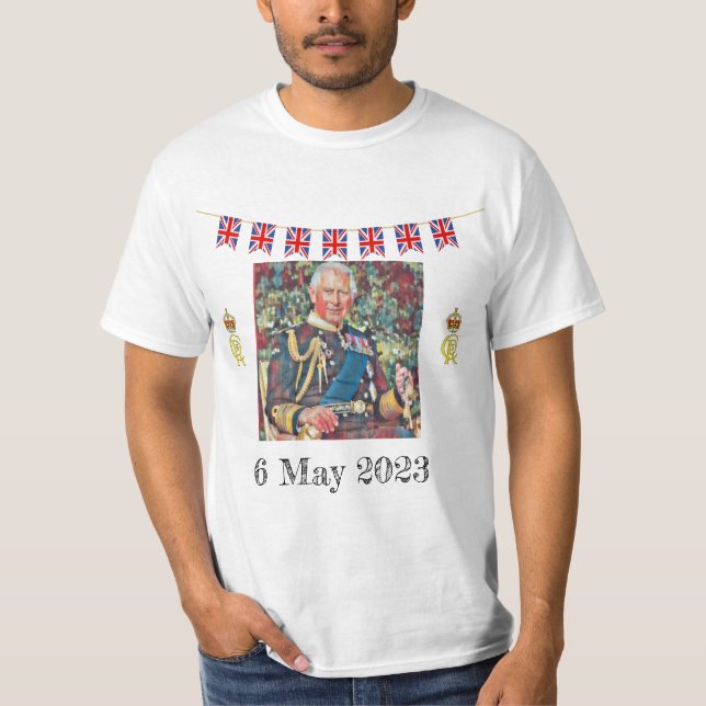 King Charles III Coronation T-Shirt (Vorderseite)