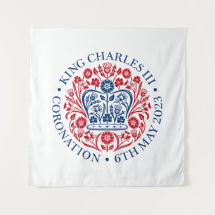 King Charles III Coronation Wandteppich