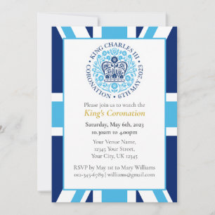 King Charles III Coronation Watch Feiern Einladung