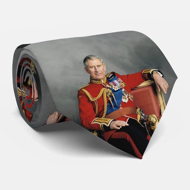 King Charles III Krawatte (Gerollt)