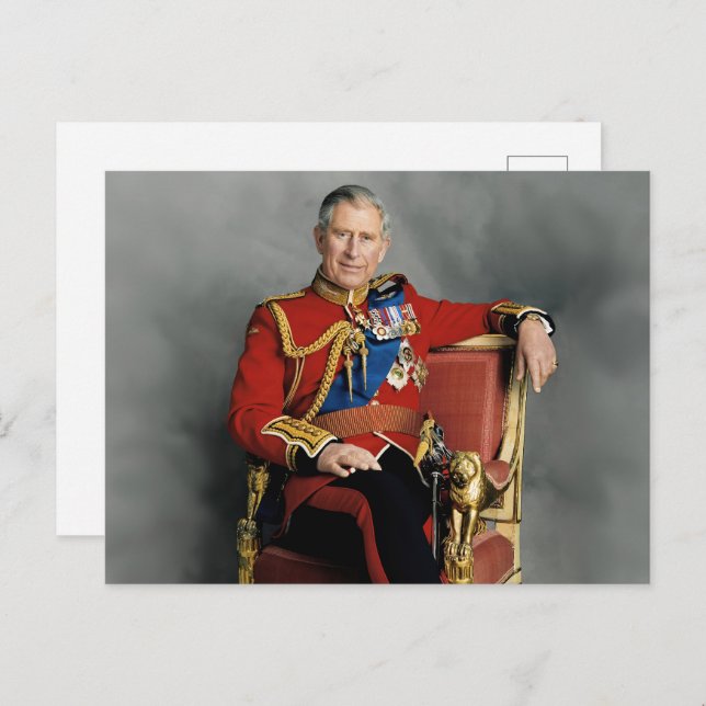 King Charles III Postkarte (Vorne/Hinten)