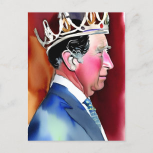 King Charles III Postkarte