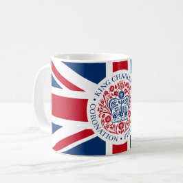 King Charles III Royal Coronation Logo Patriotic Kaffeetasse