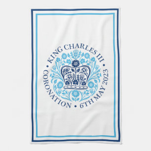 King Charles III Royal Coronation Souvenir Geschirrtuch