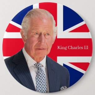 King Charles lll Abzeichen Button