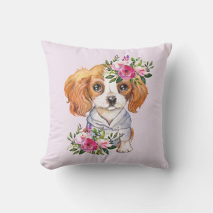 King Charles Puppy Throw Kissen