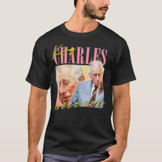 King Charles Retro ästhetischer Lüfter Design 4 T-Shirt