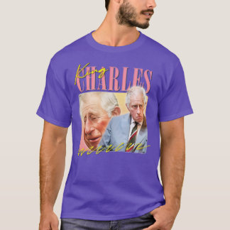 King Charles Retro ästhetischer Lüfter Design 4 T-Shirt