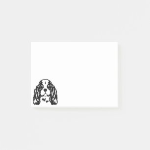 King Charles Spaniel Dog Post-it Klebezettel