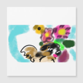 King charles spaniel  magnetkarte