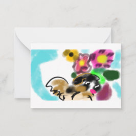 King charles spaniel  mitteilungskarte