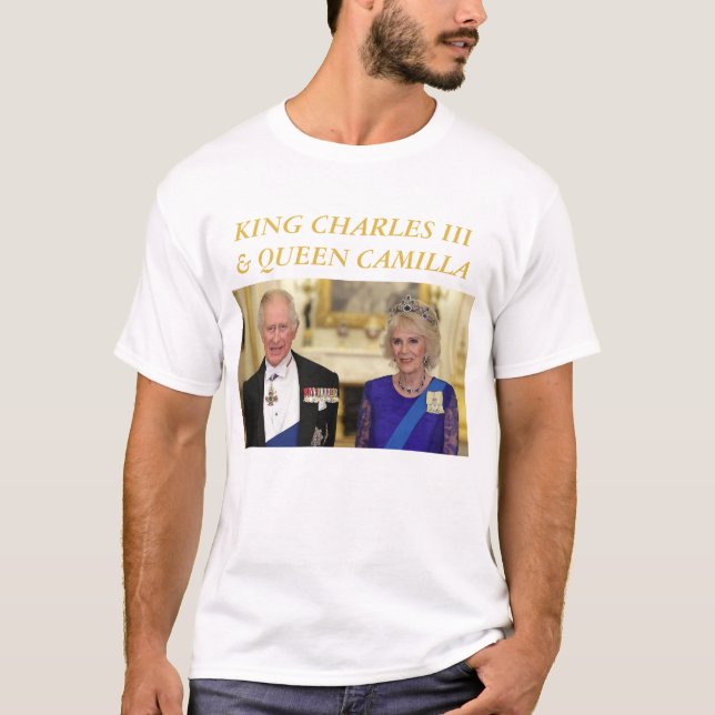 King Charles Third & Queen Camilla  T-Shirt (Vorderseite)