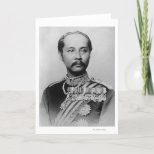 King Chulalongkorn Rama V of Thailand Karte
