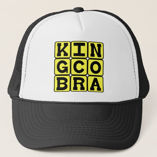 King Cobra, Tote Schlange Truckerkappe (Vorderseite)